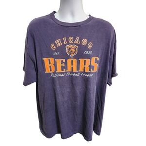 NFL Chicago Bears Men's Size Large T-Shirt Navy‎ Blue Cotton